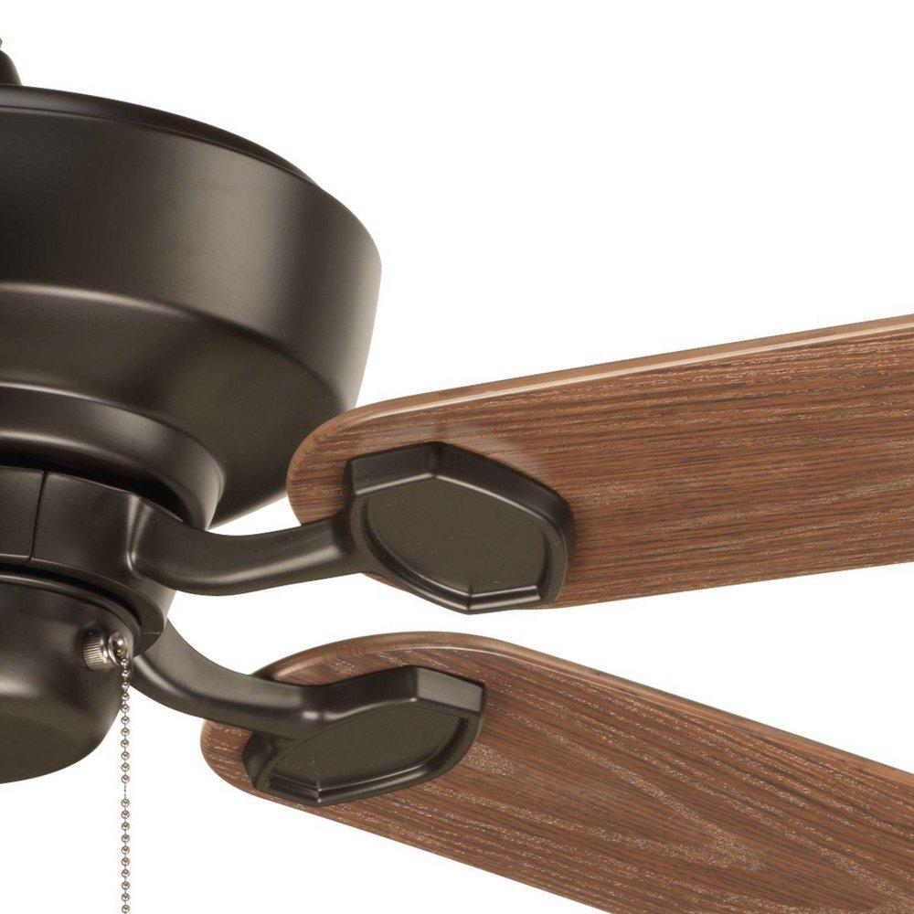 Progress Lighting Antique Bronze 71W 5-Blade Indoor and Outdoor Ceiling Fan with 60 in. Blade Span 