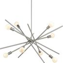 Progress Lighting Brushed Nickel 60W 8-Light Medium E-26 Incandescent Chandelier 