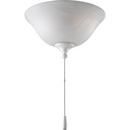Progress Lighting Unfinished 20W 2-Light LED Ceiling Fan Light Kit with Alabaster 
