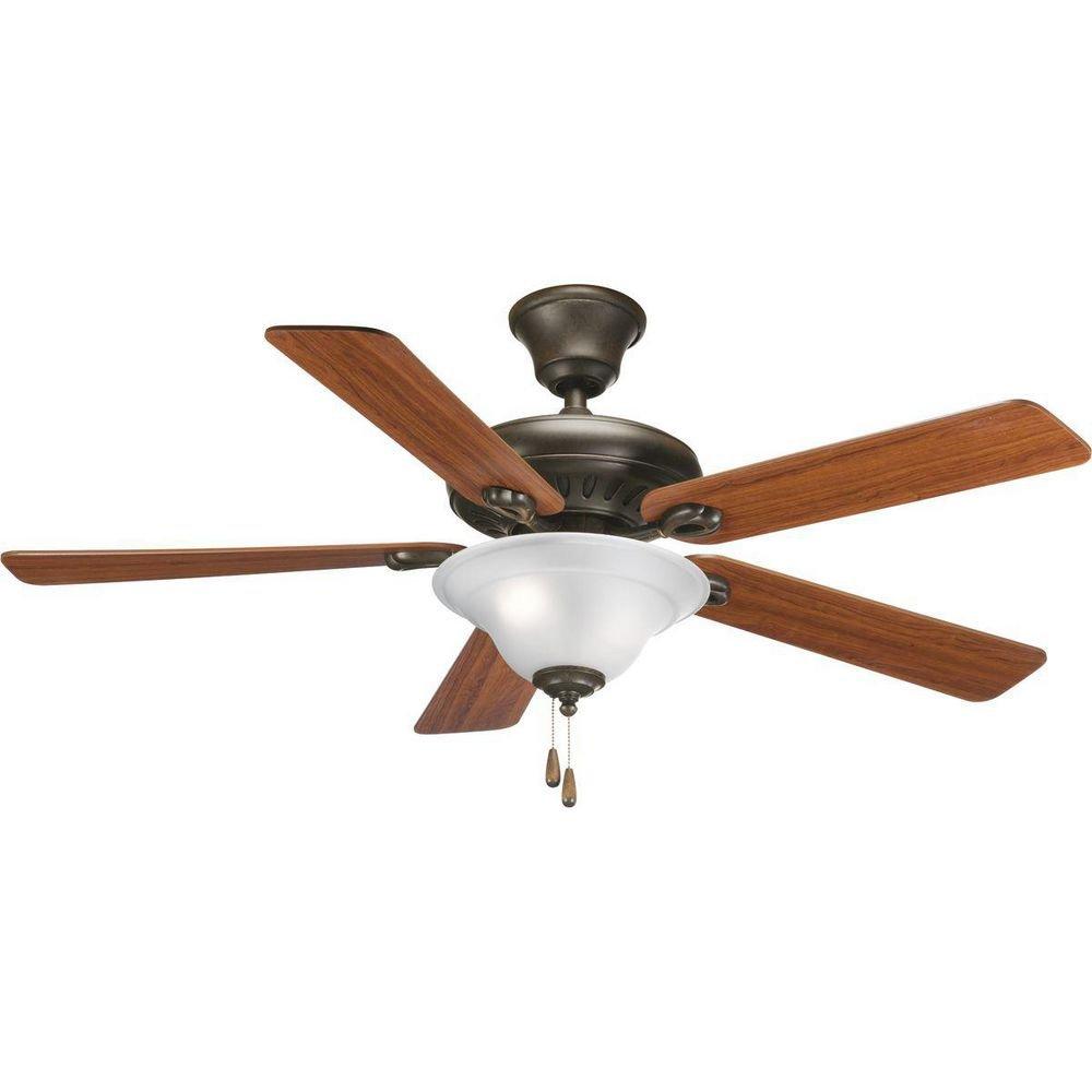 Progress Lighting White 10W 2-Light Medium E-26 Ceiling Fan Light Kit 