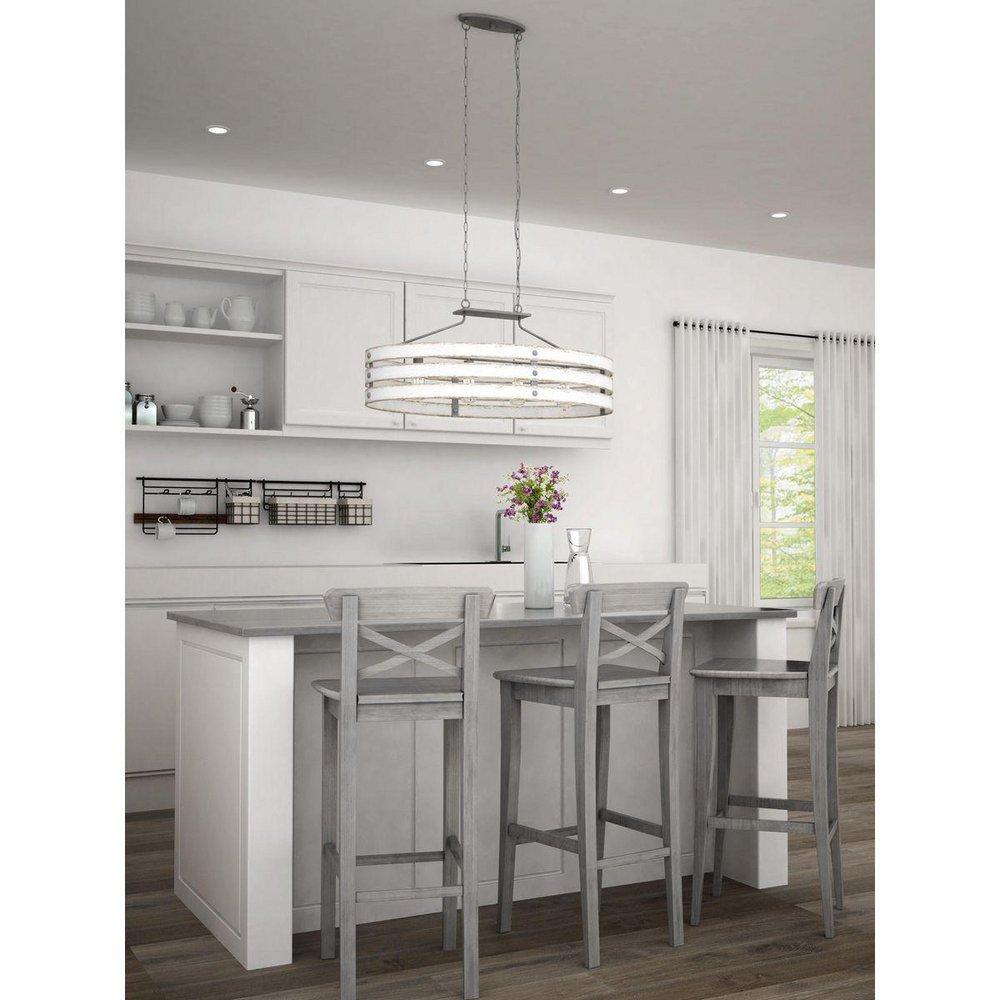 Progress Lighting Galvanized 75W 4-Light Medium E-26 Incandescent Chandelier 