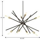 Progress Lighting Antique Bronze 60W 8-Light Medium E-26 Incandescent Chandelier 