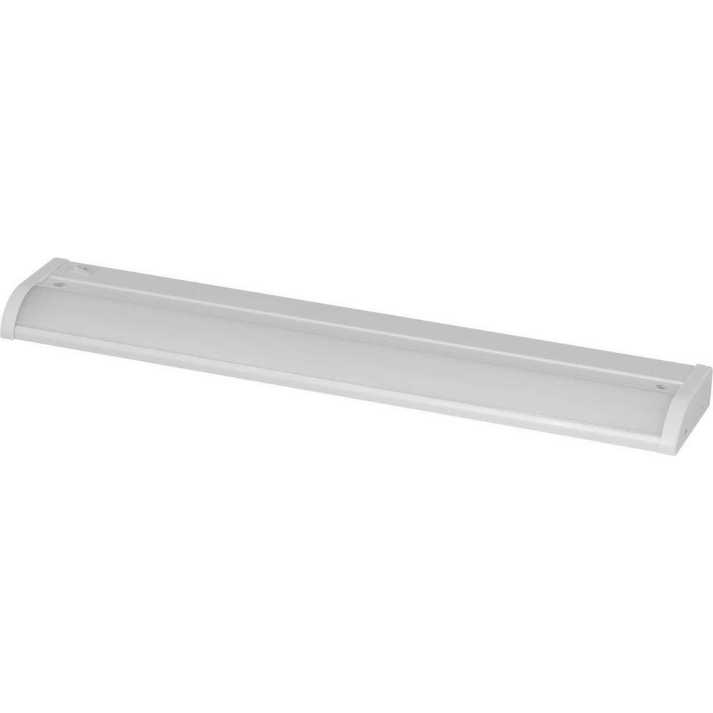 Progress Lighting Satin White 12.5W 1-Light LED Under Cabinet Light Bar 