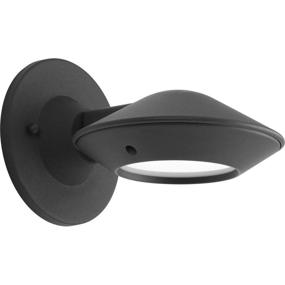 Progress Lighting Black 11.9W 1-Light Integrated LED Outdoor Wall Sconce 