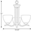 Progress Lighting Antique Bronze 100W 3-Light Medium E-26 Incandescent Chandelier 