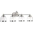 Progress Lighting Polished Nickel 75W 4-Light Medium E-26 Incandescent Vanity Fixture 