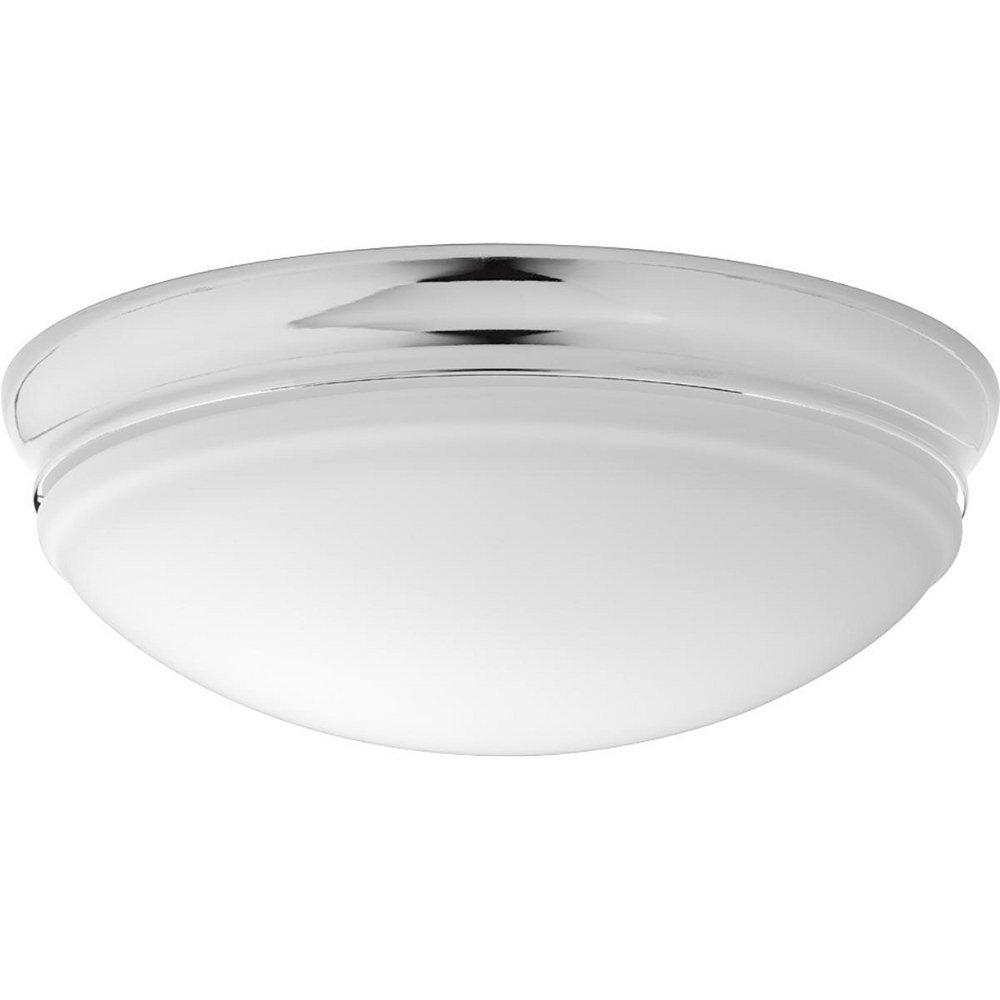 Progress Lighting Polished Chrome 13-1/2 in. 25W 1-Light LED Flush Mount Ceiling Fixture 