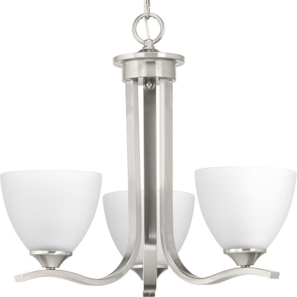 Progress Lighting Brushed Nickel 25 in. 100W 5-Light Medium E-26 Incandescent Chandelier 