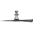 2 -Blade Ceiling Fan with 56 in. Blade Span in Polished Chrome