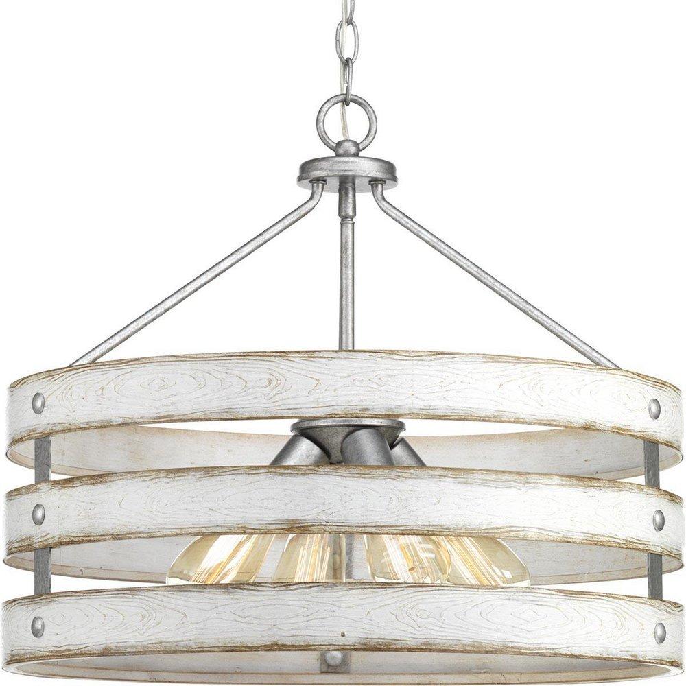 Progress Lighting Galvanized 21-5/8 in. 4-Light Pendant 