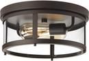 Progress Lighting Antique Bronze 75W 2-Light Medium E-26 Incandescent Outdoor Ceiling Fixture 