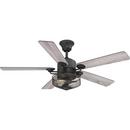 64W 5-Blade Indoor Ceiling Fan with 54 in. Blade Span and LED Light in Gilded Iron