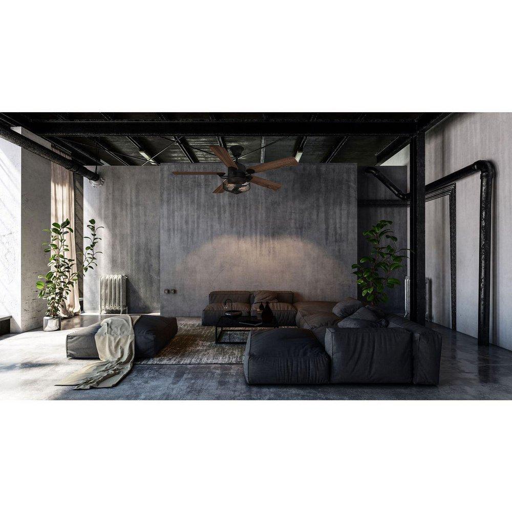 Progress Lighting Gilded Iron 64W 2-Light 5-Blade Medium E-26 LED Ceiling Fan 