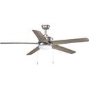 15-7/8 in. 18W 5-Blade Ceiling Fan with 60 in. Blade Span and LED Light in Antique Nickel