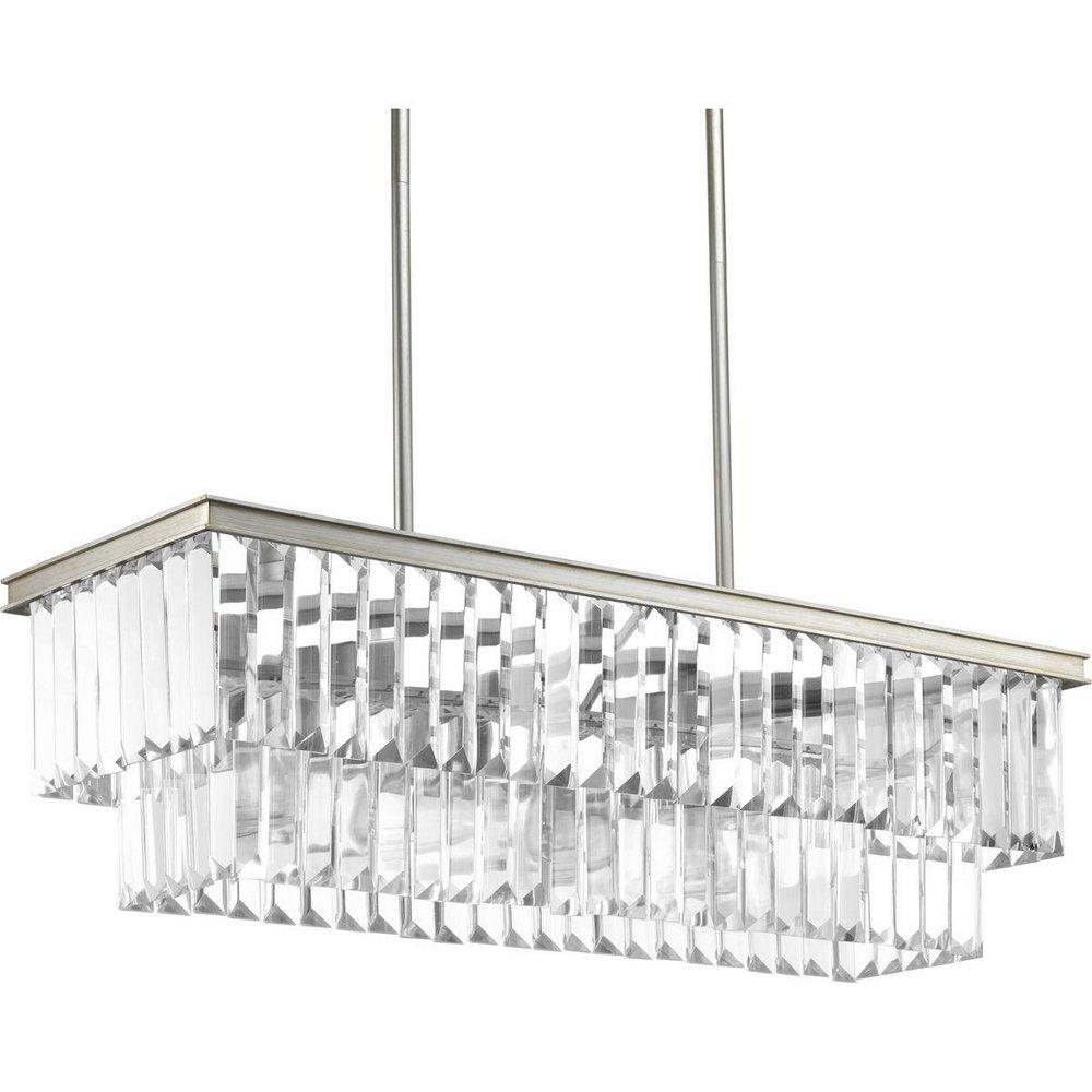 Progress Lighting Silver Ridge 60W 4-Light Medium E-26 Incandescent Chandelier 
