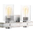 Progress Lighting Galvanized 60W 2-Light Medium E-26 Incandescent Vanity Fixture 