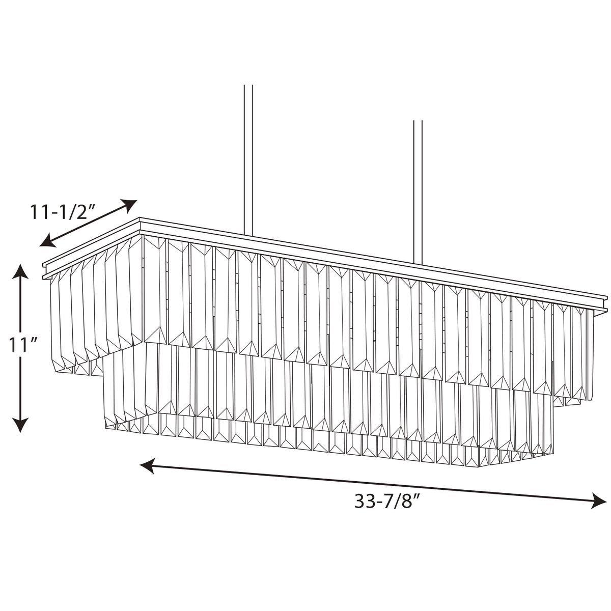 Progress Lighting Antique Bronze 60W 4-Light Medium E-26 Incandescent Chandelier 