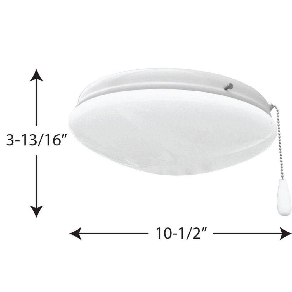 Progress Lighting White 10W Fan Light Kit 