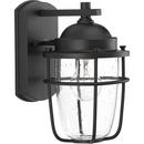 100W 1-Light Medium E-26 Incandescent Outdoor Wall Sconce in Black