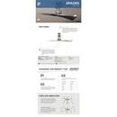 Progress Lighting Brushed Nickel 2 -Blade Ceiling Fan with 56 in. Blade Span 