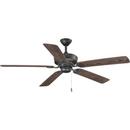 71W 5-Blade Indoor and Outdoor Ceiling Fan with 60 in. Blade Span in Forged Black