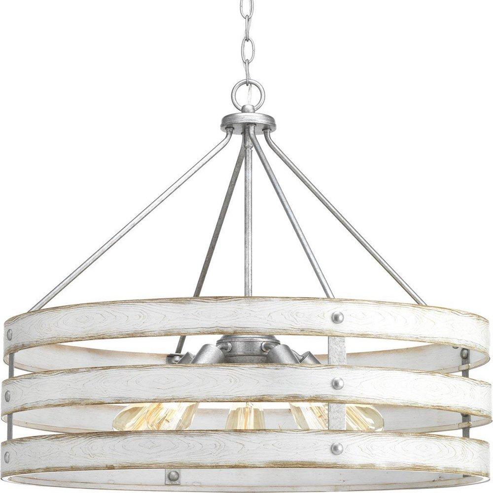 Progress Lighting Galvanized 27-3/4 in. 375W 5-Light Medium E-26 Incandescent Pendant 