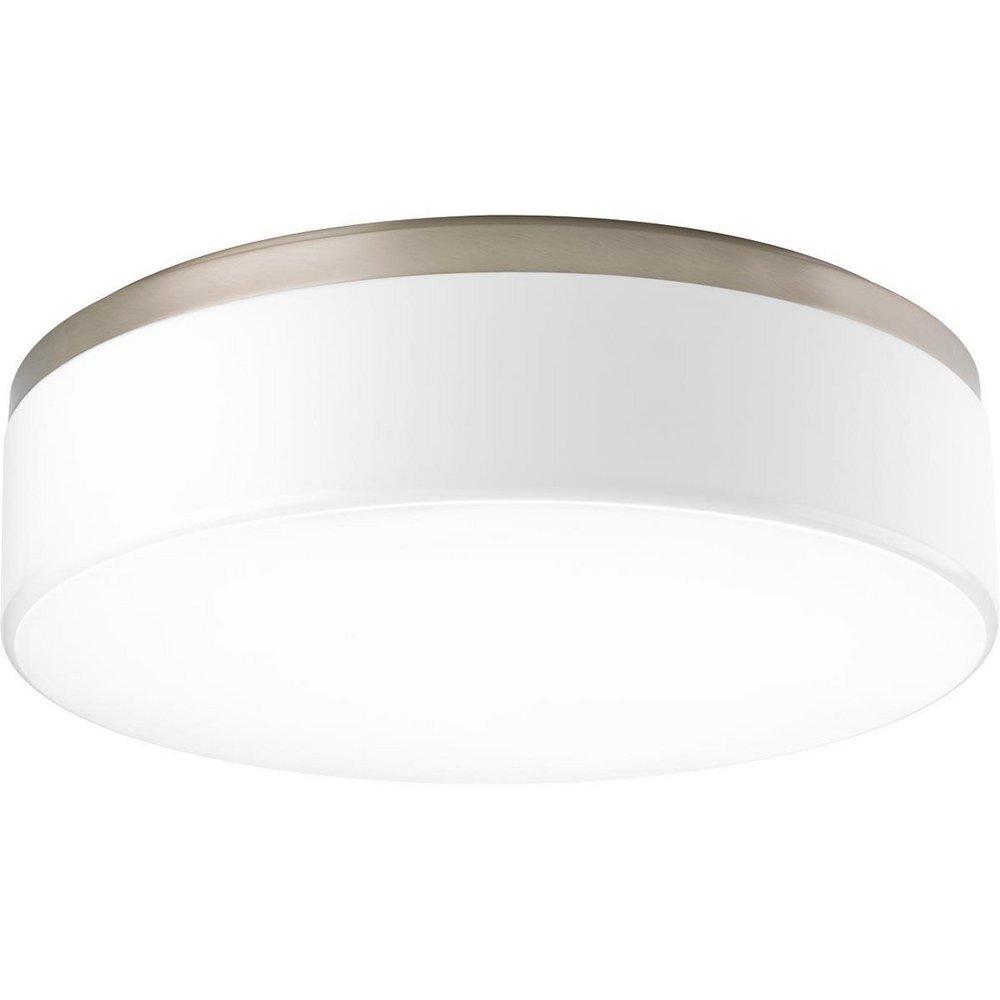 Progress Lighting Brushed Nickel 28.5 W Integrated LED Flush Mount Ceiling Fixture 