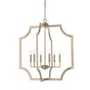 Capital Lighting Aged Brass 60W 6-Light Foyer Lighting 