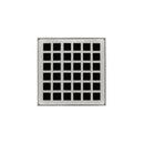 2 in. No Hub Cast Iron Satin Stainless Shower Drain