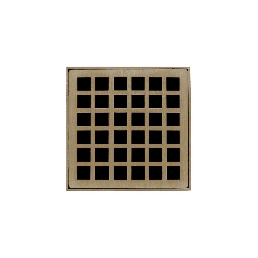 Infinity Drain Satin Bronze PVC Square Shower Base Strainer 