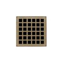 Infinity Drain Satin Bronze PVC Square Shower Base Strainer 