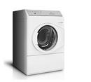 3.42 cf Front Load Electric Washer in White with Stainless Steel