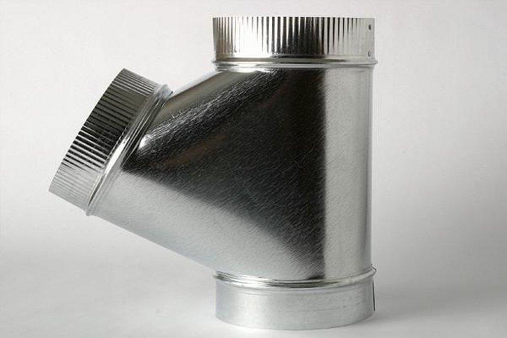 Miami Tech 8 in. x 6 in. 30 ga Galvanized Steel In-Line Wye 