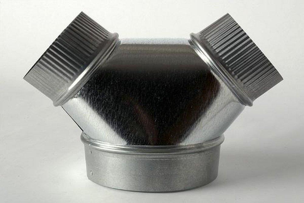 Miami Tech 8 in. x 6 in. 30 ga Galvanized Steel Bull Nose Wye 