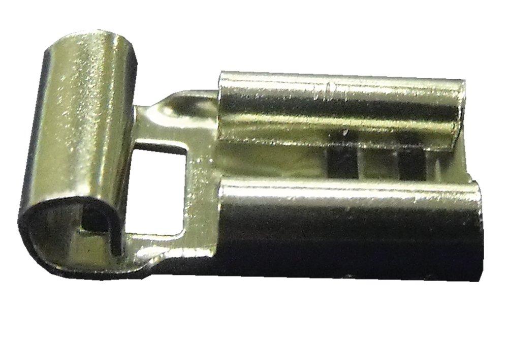 Supco Silver 19/100 in. Non-Insulated Female or Slip-On Terminal 