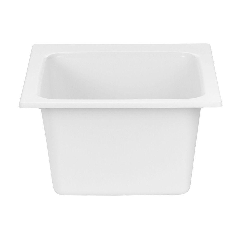 FIAT Products White 20 x 17 in. 1-Bowl Utility Sink 