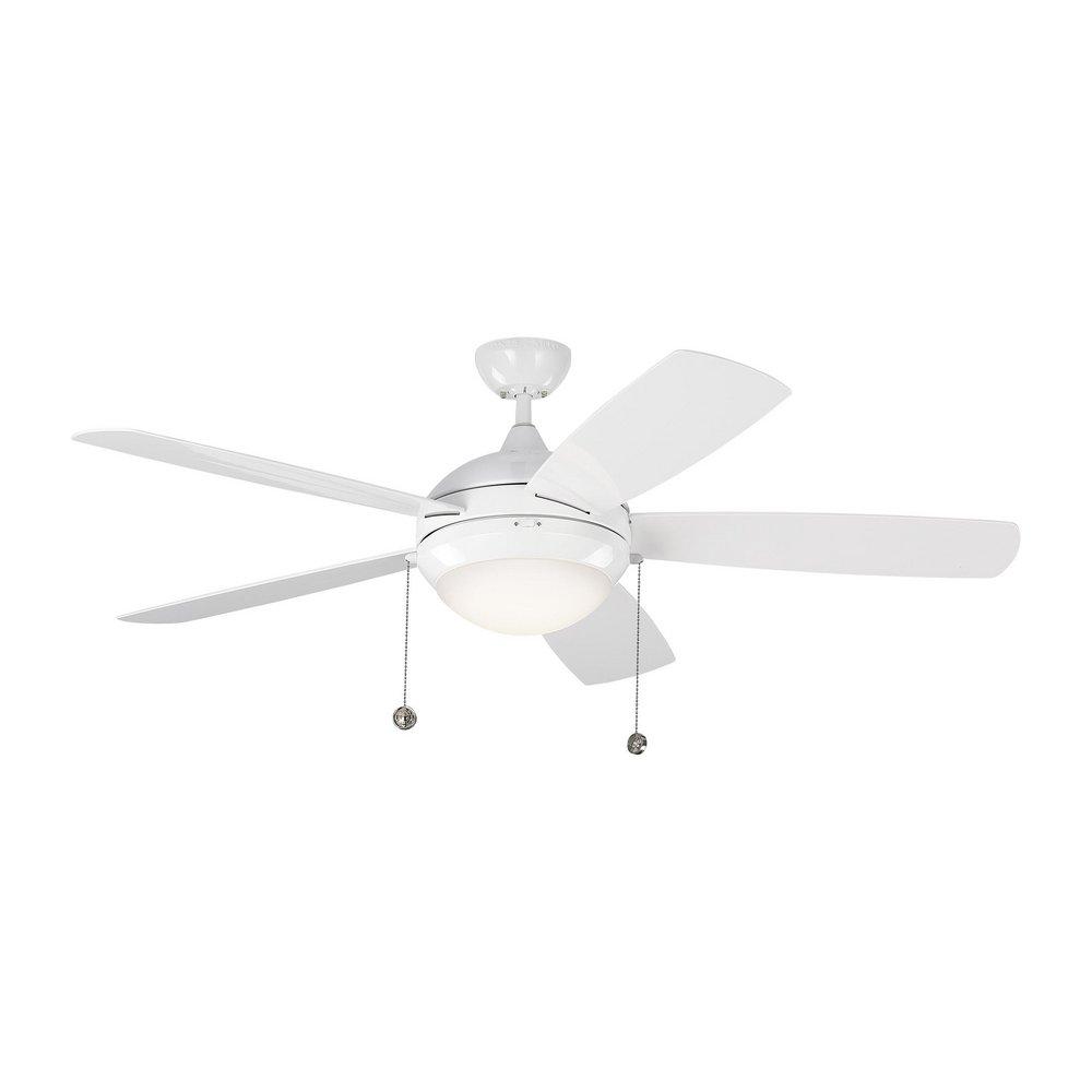 Visual Comfort & Co. Fan White 52 in. 60W 1-Light LED Ceiling Fan 
