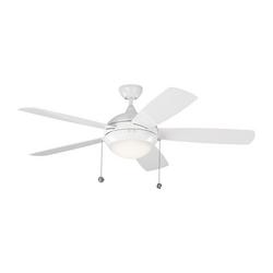 52 in. 60W 1-Light LED Ceiling Fan in White