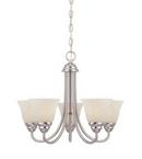Designers Fountain Satin Platinum 100W 5-Light Chandelier 