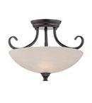 Designers Fountain Oil Rubbed Bronze 100W 2-Light Semi-Flush Mount Ceiling Fixture 