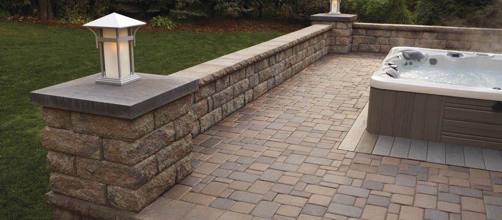 Anchor Block Company Ashbury Haze 2-3/8 x 10-5/8 x 7-1/16 in. Concrete Paver 3-Piece 