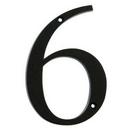 4 in. #6 House Number in Black