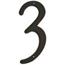 4 in. #3 House Number in Black