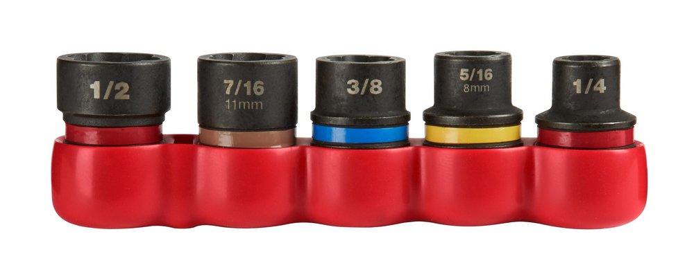 Milwaukee&reg; Silver SHOCKWAVE IMPACT BOLT EXTRACTOR SET 6 PIECE 