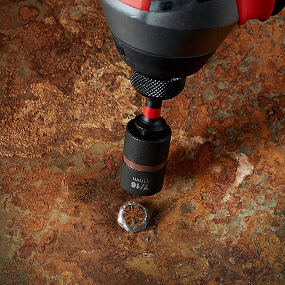 Milwaukee&reg; Silver SHOCKWAVE IMPACT BOLT EXTRACTOR SET 6 PIECE 