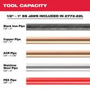 Milwaukee&reg; Red 0.5 - 2 x 18-5/16 in. Battery Press Tool Kit 