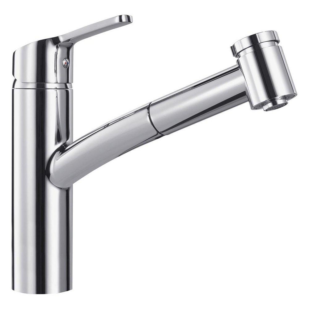 Franke Polished Chrome Single Handle Pull Out Kitchen Faucet 