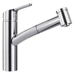 Single Handle Pull Out Kitchen Faucet in Polished Chrome