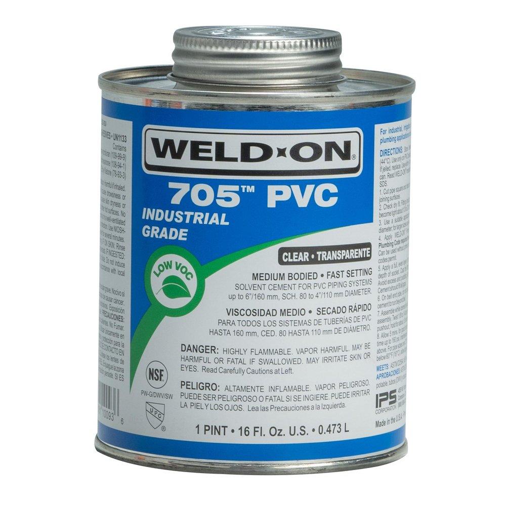 Weld-On® Fast Set Plastic Clear Pipe Cement 