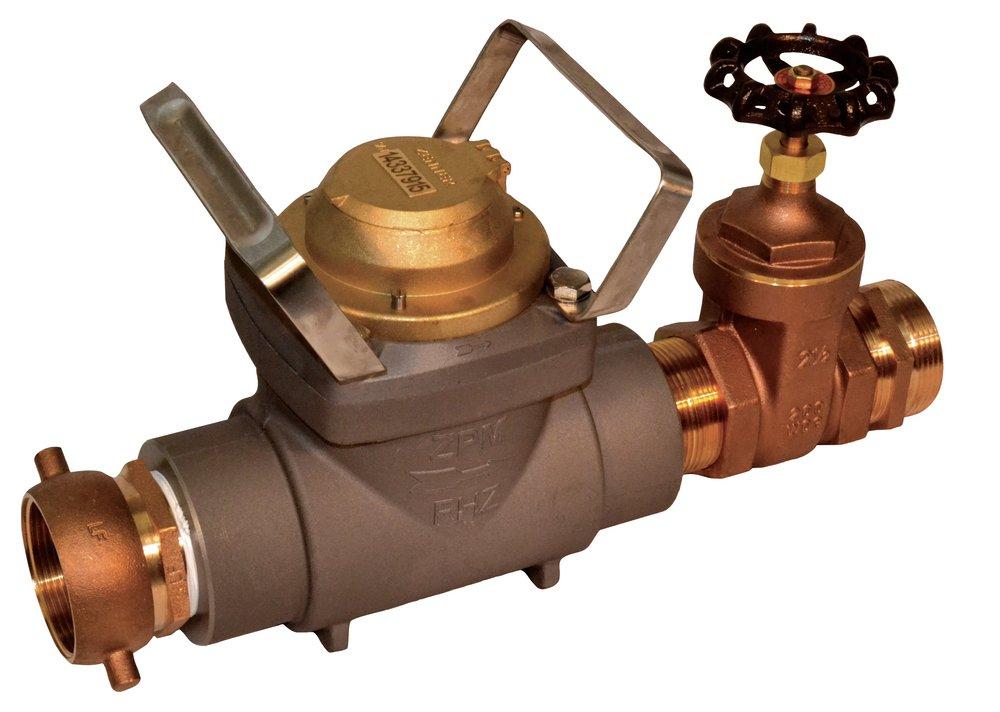 FHZ25 Hydrant Meter w/Gate Valve, US Gallons 